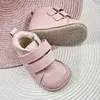 Ghete primii pasi, piele naturala, captuseala din blanita, talpa felxibila, roz deschis_RO-22-10-18_Pebebe