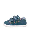 Pantofi Barefoot Biomecanics Wider, Piele Naturală, Închidere Dublă - Albastru cu Imprimeu Geometric_262166-A556-20_Pebebe