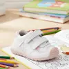 Pantofi copii, piele naturala, Biogateo Sport, alb,roz, Biomecanics_241001-B786-25_Pebebe