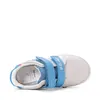 Pantofi D.D Step baieti, piele naturala, talpă flexibilă, LED, gri deschis_S050-61691AM-30_Pebebe