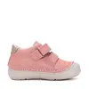 Pantofi D.D Step Fete, piele naturală, captuseală din piele, talpă flexibilă, roz, cu pisicuța_S082-61703C-20_Pebebe