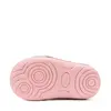 Pantofi D.D. Step fete, primii pasi, piele naturala, talpa flexibila, roz cu imprimeu flori_S015-61675A-24_Pebebe