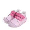 Pantofi D.D. Step fete, primii pasi, piele naturala, talpa flexibila, roz cu pisică_S015-61267-20_Pebebe