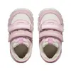 Pantofi Geox fete, piele naturala, brant antibacterian, Geox Respira, Iupidoo, roz cu alb_B3558C-02214-C5825-18_Pebebe