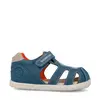 Sandale Barefoot Biomecanics Wider, Piele Naturală, Protecție Vârf - Albastru cu Pisică și Balon_262167-A556-20_Pebebe