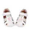 Sandale fete Barefoot Biomecanics Wider, Piele Naturala, Alb cu Imprimeu catel_262160-B050-22_Pebebe