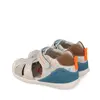 Sandale Biomecanics baieti, Biogateo, Piele Naturală, Bej cu Imprimeu Dinozauri_262125-B695-25_Pebebe