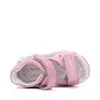 Sandale D.D. Step fete, piele naturală, LED, roz, design cu chitara,_G064-61965A-24_Pebebe