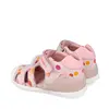 Sandale Închise Biomecanics Biogateo pentru Fetițe, Protecție Degete – Roz cu Imprimeu Multicolor_262104-A779-24_Pebebe