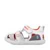 Sandale Biomecanics baieti, piele naturala, talpa flexibila, protectie degete, Bioevolution, alb_262231-B050-25_Pebebe