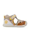 Sandale Biomecanics baieti, talpa flexibila, protectie degete, Biogateo Casual, cappuccino_262128-B725-18_Pebebe