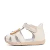 Sandale D.D. Step copii, piele naturala, talpa flexibila, crem, vulpe_G075-61516F-25_Pebebe