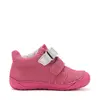 Pantofi Barefoot D.D. Step fete, piele naturala, primii pasi, fuchsia sidef, design cu lebadă_S070-61837B-23_Pebebe
