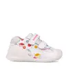 Pantofi Biomecanics fete, Biogateo Casual, primii pasi  – Alb cu Imprimeu Multicolor_262102-B050-22_Pebebe
