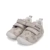 Pantofi D.D. Step baieti, primii pasi, piele naturala, talpa flexibila, gri deschis cu imprimeu masinuta_S015-61100-19_Pebebe