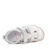 Pantofi D.D.Step copii, barefoot, piele naturala, decupati, primii pași, alb sidef_H077-61288F-24_Pebebe