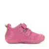 Pantofi D.D. Step fete, primii pasi, piele naturala, talpa flexibila, fuchsia cu pisică_S015-61267A-24_Pebebe