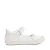 Pantofi fete, balerini, piele naturala, design cu flori, alb D.D.Step_H078-61856M-29_Pebebe