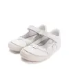Pantofi fete, balerini, piele naturala, design cu flori, alb D.D.Step_H078-61856M-29_Pebebe