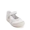 Pantofi fete, balerini, piele naturala, design cu flori, alb D.D.Step_H078-61856M-29_Pebebe