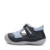 Pantofi baieti, piele naturala, decupati, primii pași, bleumarin cu elefant, D.D. Step_H015-61484-19_Pebebe