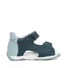 Sandale baieti cu varf deschis, piele naturala, talpa flexibila, bleumarin, D.D. Step_G111-61179BM-29_Pebebe
