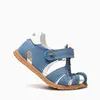Sandale Barefoot baieti, Pablosky, albastru, Nobuck-Tech, inchidere cu scai_067444-19_Pebebe