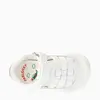 Sandale Barefoot bebe unisex Pablosky, albe, Leader Tech, inchidere cu scai_049005-18_Pebebe