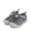 Sandale D.D Step băieți cu uscare rapidă, material textil, gri cu imprimeu_G065-61161BM-30_Pebebe