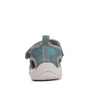 Sandale D.D Step băieți cu uscare rapidă, material textil, gri cu imprimeu_G065-61161BM-30_Pebebe