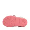 Sandale fete cu barete si ajustare cu 2 scaiuri, piele naturala, talpa flexibila, roz/auriu, D.D.Step_G111-61400-22_Pebebe