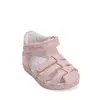 Sandale fete cu barete si ajustare cu 2 scaiuri, piele naturala, talpa flexibila, roz lila, D.D.Step_G111-61400AM-30_Pebebe