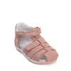 Sandale fete cu barete si ajustare cu 2 scaiuri, piele naturala, talpa flexibila, roz, D.D.Step_G111-61843CM-29_Pebebe