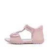 Sandale D.D Step fete, piele naturala, talpa felxibila, roz cu floare_G111-61348AM-30_Pebebe
