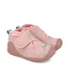 Pantofi Biomecanics fete, material textil, sustinere calcai, Biohome, roz cu inimioare_261181-B032-20_Pebebe