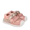 Pantofi Biomecanics fete, piele naturala si material textil, Biogateo Casual, roz cu auriu_261107-B193-19_Pebebe