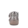Pantofi D.D Step Fete, piele naturală, captuseală din piele, talpă flexibilă, argintiu, cu ursulet_S082-62150B-20_Pebebe