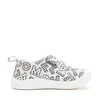 Pantofi de Colorat, D.D Step din panaza, alb cu design litere_C100-71174-22_Pebebe