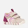 Pantofi Geox Fete, piele naturala si textil, brant antibacterian, Geox Respira, Iupidoo, Bej cu roz_B3558C-05422-C5378-21_Pebebe