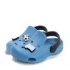 Papuci Cauciuc D.D Step albastru cu minge de fotbal_J109-61661-32/33_Pebebe