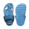Papuci Cauciuc D.D Step albastru cu minge de fotbal_J109-61661-32/33_Pebebe