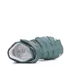 Sandale baieti cu barete si ajustare cu 2 scaiuri, piele naturala, talpa flexibila, verde inchis, D.D. Step_G111-61843M-31_Pebebe