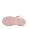 Sandale D.D Step fete, piele naturala, talpa felxibila, roz cu floare_G111-61348AM-30_Pebebe