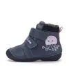 Ghete D.D Step copii, piele naturala, talpa flexibila, imblanite, bleumarin, model cu meduza_W015-62772B-19_Pebebe