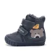 Ghete D.D.Step imblanite, baieti, piele naturala, talpa flexibila, bleumarin, model cu urs_W029-62556-19_Pebebe