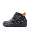 Ghete Ponte20 baieti, piele naturala, supinatie 5 mm, sustinere calcai, culoare bleumarin cu print_DA06-6-2507-22_Pebebe