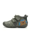 Pantofi D.D. Step baieti, primii pasi, piele naturala, talpa flexibila, olive, model cu castor_ S015-62748B-24_Pebebe