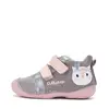 Pantofi D.D. Step fete, primii pasi, piele naturala, talpa flexibila, gri, model cu bufnita_S015-62450-19_Pebebe
