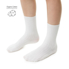 Sosete copii cu dungi, Bumbac Organic, alb, STEVEN_MJ001186W_Pebebe