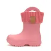 Cizme de ploaie pentru fete, personalizabile,  D.D.Step, roz, din cauciuc cu interior textil detașabil, brant termic_SI106-52697-20/21_Pebebe